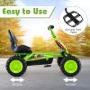 Costzon Go Kart for Kids, 4 Wheel Toddler Ride On Pedal Car with Steering Handlebars, Adjustable Seat, Outdoor Off-Road Racer Kiddie Cart, Toy Car Gift for Boys Girls Aged 3+ (Green) view 4