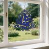 Nauru Nauruan Flag Wind Spinners Outdoor Tree Kinetic Sculptures Chimes 10 inch Decorative Funny Tinplate Metal Art Christmas Decorations Garden Patio Yard Indoor Window Decor view 2