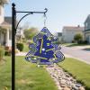 Nauru Nauruan Flag Wind Spinners Outdoor Tree Kinetic Sculptures Chimes 10 inch Decorative Funny Tinplate Metal Art Christmas Decorations Garden Patio Yard Indoor Window Decor view 3