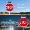 24"/32" Solar LED Stop Sign - Aluminum Octagon Traffic Sign with Blinking Lights, Waterproof IP65, Rust-Proof Metal Frame, Energy-Efficient Solar Powered, 60cm (24in) view 4
