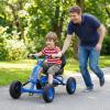 Costzon Go Kart for Kids, 4 Wheel Toddler Ride On Pedal Car with Steering Handlebars, Adjustable Seat, Outdoor Off-Road Racer Kiddie Cart, Toy Car Gift for Boys Girls Aged 3+ (Blue) view 2