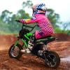 24V Kids Electric Dirt Bike, 350w Powerful Ride on Motorcycle for Boys & Girls, 3 Speed Modes Up to 14.29 MPH, Shock Absorbing, Rear-Wheel Drive, for Ages 8-14 view 4