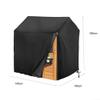 210D Oxford Waterproof Outdoor Playhouse Cover for Children's Game House, UV and Wind Resistant Protective Cover with Drawstring and Side Zipper, Black(145 * 145 * 160cm) view 2