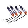 4PCS RC Shock Absorber Set, Oil Adjustable Front Rear Damper Set, Simulate Metal for 1/8 RC Car Crawler, High Performance Aluminum Alloy Shock Absorbers for JLB Racing, HSP, EM Rac (Orange) view 1