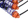 4PCS RC Shock Absorber Set, Oil Adjustable Front Rear Damper Set, Simulate Metal for 1/8 RC Car Crawler, High Performance Aluminum Alloy Shock Absorbers for JLB Racing, HSP, EM Rac (Orange) view 2