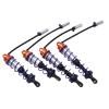 4PCS RC Shock Absorber Set, Oil Adjustable Front Rear Damper Set, Simulate Metal for 1/8 RC Car Crawler, High Performance Aluminum Alloy Shock Absorbers for JLB Racing, HSP, EM Rac (Orange) view 3