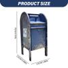 1/12 Scale Dollhouse Miniatures, Resin American Payphone Vintage Mini Mailbox Phone Booth Model for Collection and Scene Building view 2