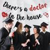 There's a Doctor in the House Banner, Congrats Doctor, It's DR Actually, Medical School Graduation Party Decorations view 2