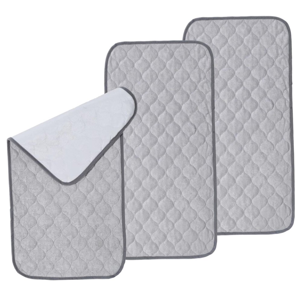 3Pcs Waterproof Changing Pad Liners 27x14 Reusable Portable Diaper Changing Pad Machine Washable Liners for