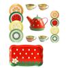 Gcroet Kids Tea Party Set Pretend Play Kitchen Party Dessert Cookies Teapot Tray for Girls Boys Style1... view 1