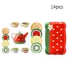 Gcroet Kids Tea Party Set Pretend Play Kitchen Party Dessert Cookies Teapot Tray for Girls Boys Style1... view 4