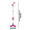 Kids Microphone and Stand, Karaoke Machine Kids, Adjustable Height Singing Kid Microphone with Stand & Lights, Connect to Mobile Phone Karaoke Machine Singing Musical Toy, for Boys Girls Gift view 2