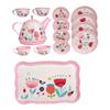 Gcroet Kids Tea Party Set Pretend Play Kitchen Party Dessert Cookies Teapot Tray for Girls Boys... view 1