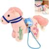 2026 Year of The Horse Chinese New Year Ornaments, Cute House Plush Mascot Figurine, Chinese Horse Pendant Statues Plush Toy for Spring Festival Home Decor (Pink) view 1