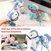 2026 Year of The Horse Chinese New Year Ornaments, Cute House Plush Mascot Figurine, Chinese Horse Pendant Statues Plush Toy for Spring Festival Home Decor (Pink) view 3