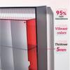 2-Piece Vibrant Clear Shelves for Wall, 2-Tone Display Box Set with Clear Covers, 5 mm Acrylic Blind Box Display Case for Desks or Walls(14.2x15in) view 3