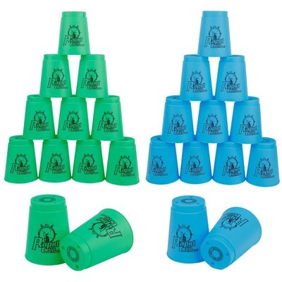 96-Piece Sport Stacking Cup Set, Blue & Green Sports Stacking Cups for Training, Competition, Travel, Parties and Adult Gifts