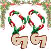 3D Printed Elf 67 Chain, Holiday Elf 67 Accessories, Versatile Red & White Playful Cartoon-Style, Fun Christmas Decoration (A) view 1