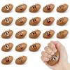 20Pcs Mini Football Stress Ball Mini Football Funny Foam Face Small Foam Squeeze Anxious Toy Sports Squishy Ball for Kids School Carnival Reward Football Party Supplies Valentine's Day Exchange Gifts view 1