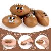 20Pcs Mini Football Stress Ball Mini Football Funny Foam Face Small Foam Squeeze Anxious Toy Sports Squishy Ball for Kids School Carnival Reward Football Party Supplies Valentine's Day Exchange Gifts view 3