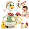 Dancing Ducks Tummy Time with Music, Little Duck Family Tummy Time Toys, Musical Crawling Duck Toy with Light-Up Dancing and Interaction Modes, for 1 Year Old Boy Girl Gifts Stocking Stuffers (1+1) view 1
