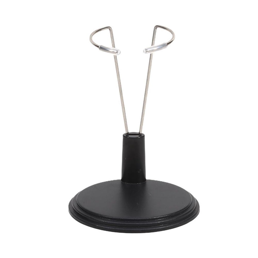 Adjustable Doll Stands, Display Holder, Stable Display Base for 6-8 Inch Figures, Crochet Plush, and Kpop Light Sticks(Black (6Pc))