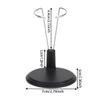 Adjustable Doll Stands, Display Holder, Stable Display Base for 6-8 Inch Figures, Crochet Plush, and Kpop Light Sticks(Black (6Pc)) view 2