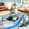 Flex Tracks 15 Ft Starter Set, Flexible Race Track for Kids 3+ with Suction Cups, Flexible Race Car Ramp Track Compatible with 1/64 Diecast Cars, Portable Rolls Up Race Tracks (Double Blue) view 4