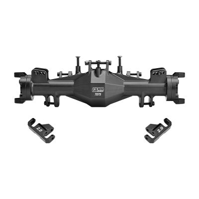 Aluminum 7075-T6 Alloy Quick Release Front Axle Housing Set for Losi 1:8 LMT 1.0 2.0/1:10 TLR Tuned LMT Solid Axle Monster Truck Upgrades - Black