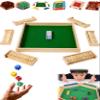 FOSHANEER Shut The Box Game, 2026 Upgraded Shut The Box Wooden Dice Board Game for 2-6 Player, Math Learning & Logic Training Toy for Kids Adults, Family Classroom Home Party or Pub (v) view 1
