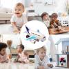 Aeroplane Toy  PP 24x23x13cm | Electric Plane Toy | 2-in-1 Electric Transforming Airplane Robot Girls Children Birthday Christmas Children's Day Home Kindergarten view 3