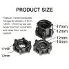 1/7 1/8 RC Monster Truck Tires and Wheels 12mm 14mm 17mm Hex, 6.69" OD Off-Road Tyres for Traxxas Maxx TMaxx Summit E-Revo 3.3 Arrma Kraton Notorious Outcast 6S Typhon 3S, Detachable Adapter Design view 4