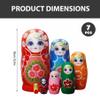 Peosaard Nesting Dolls, Russian Nesting Dolls Set of 7 Sunflower Print Wood Matryoshka Doll for Kids, Adults, Russian view 2