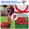 15 Ft Flexible Race Track for Kids, Two-Lane Flex Red Track for 1:64 Diecast Cars, Includes 6 Suction Cups & 1 Rope, Portable Design, Birthday Gift for Boys & Girls Ages 3-8 (Cars Not Included) view 4