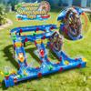 VATOS Double-Tier Watermill Summer Toy, 120 PCS DIY Water Table Toys for Kids, Girls, Boys 4-6 Years, Outdoor Water Toys Backyard, Beach, Balcony, Garden Fun Water Playset for Kids Pets view 2