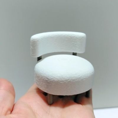 1:12 Scale Dollhouse Sofa Chair, Modern Minimalist Design, PLA Material, Miniature Furniture Accessory
