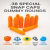 TechStudio3D .38 Special Snap Caps Dummy Rounds for Revolver Dry Fire Training 5/10/20 Pack (20 Pack) view 3