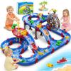 VATOS 2-Tier Watermill Summer Water Table, 124 PCS DIY Water Table with Water Pump Toys for Toddlers 3-5 4-7 Years Old, Fun Water Playset Outdoor Water Summer Toys for Backyard, Beach, Balcony, Garden view 1