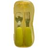 2 Pack Stainless Steel Silicone Forks & Spoons, Toddler Utensils Thick Easy-Grip Handles, Perfect Length For New Self Feeders, Gentle On Gums & Teeth, Dishwasher Safe Toddler Silverware view 1