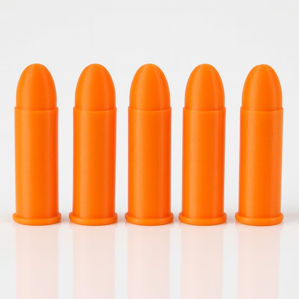TechStudio3D .38 Special Snap Caps Dummy Rounds for Revolver Dry Fire Training 5/10/20 Pack (5 Pack)