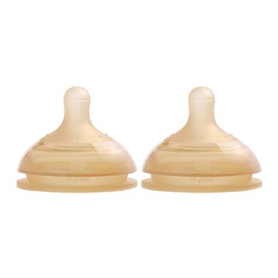 Thyseed Anti-Colic Series Nipple, Slow Flow,1+ Months, 2-Pack