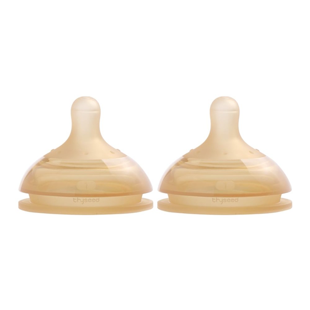 Thyseed Anti-Colic Series Nipple, Slow Flow,1+ Months, 2-Pack