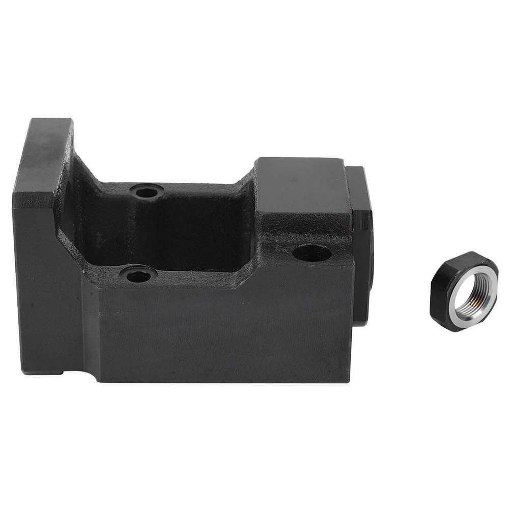 Servo Motor Ballscrews Bearing Kit, Servo Motor Mount Base with Precision Mechanical Bearing, Durable Motor Support for CNC Machines, Includes Nuts and Screws for Easy (MBK10-60)