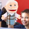 Family Hand Puppet  Plush Fabric 30cm | Grandfather Plush Puppets | Storytelling Puppets for Kindergarten Teaching, Family Entertainment and Daily Role-Playing Use for Kids view 4