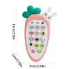 Phone  PVC 15x9cm | Cell Phone Toy | Simulated Mobile Phones Toy for Infant Learning, Role-Playing, Early Development and Daily Play Use view 4
