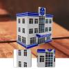 1:64 Parking Lot Layout Accessory Parking Scenery Realistic Collectible 1/64 Diecast Car Display Case Garage Scene Model, Police Station view 3