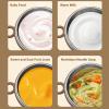 Diydeg Babys Bowls, Stainless Steel Rechargeable Babys Supplementary Food Bowl, 450ML Constant Temperature Cordless Toddlers Bowls with One Click Heating for Home and Travel view 2