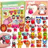24Pcs Valentines Animal Squishy Toys, Valentines Day Gifts with Cards, Kids Party Favors, Galentines School Gift Exchange, Classroom Prizes, Candy Bag Stuffers view 1