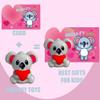 24Pcs Valentines Animal Squishy Toys, Valentines Day Gifts with Cards, Kids Party Favors, Galentines School Gift Exchange, Classroom Prizes, Candy Bag Stuffers view 3