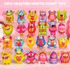 24 Pcs Monster Squishy Toys with Cards for Kids Valentines Day Gifts, Galentines School Gift Exchange, Classroom Prizes, Bag Fillers, Party Favors view 4
